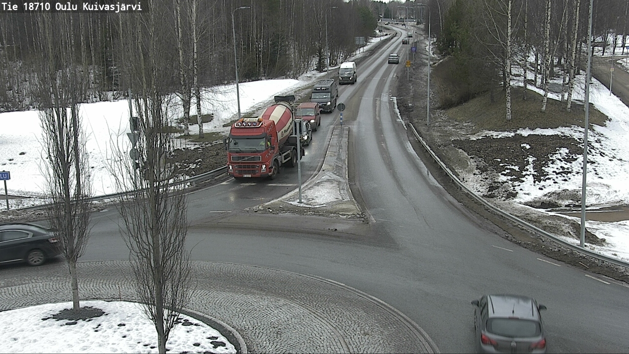 Weather Camera Image road 18710 Oulu Kuivasjärvi, Oulu, Pohjois-Pohjanmaa