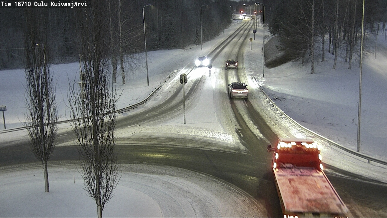 Weather Camera Image road 18710 Oulu Kuivasjärvi, Oulu, Pohjois-Pohjanmaa