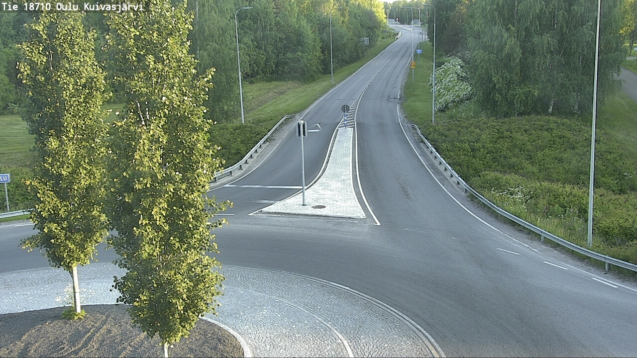 Weather Camera Image road 18710 Oulu Kuivasjärvi, Oulu, Pohjois-Pohjanmaa