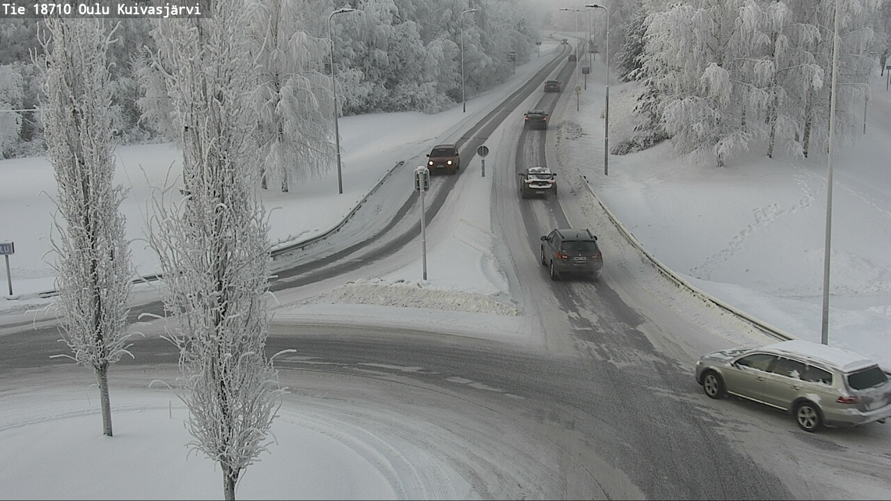 Weather Camera Image road 18710 Oulu Kuivasjärvi, Oulu, Pohjois-Pohjanmaa