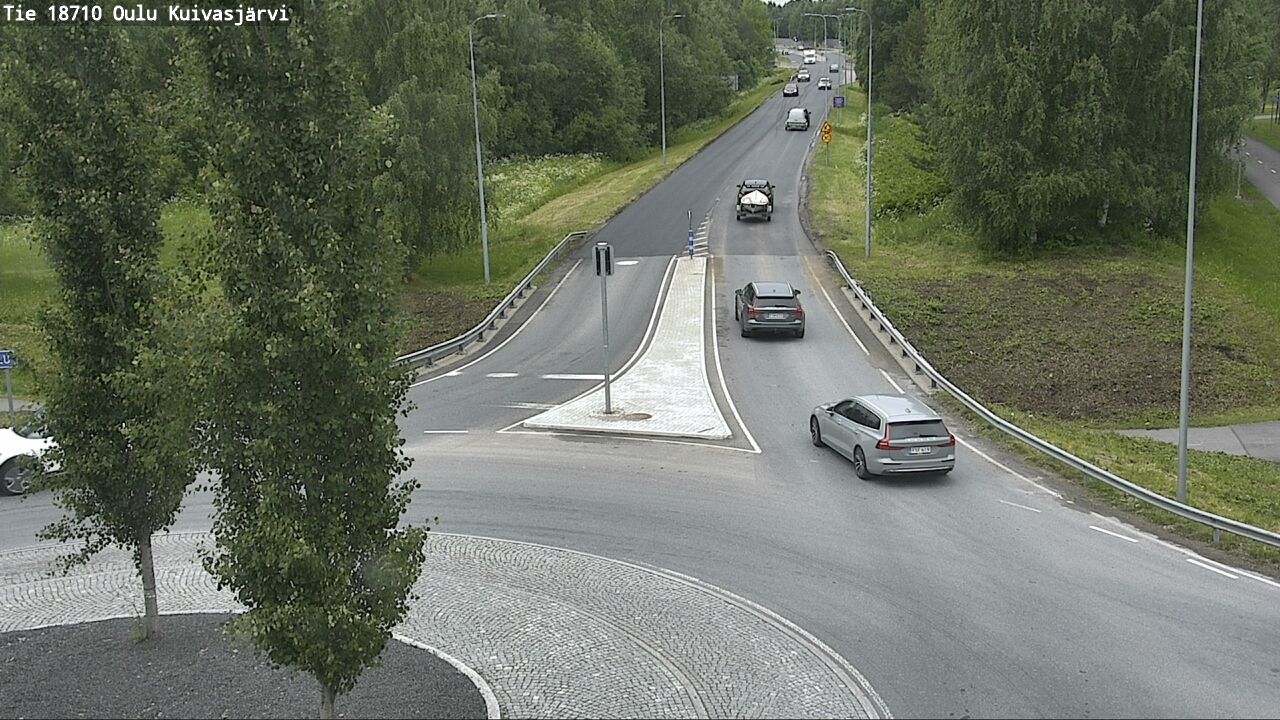 Weather Camera Image väg 18710 Oulu Kuivasjärvi, Oulu, Pohjois-Pohjanmaa