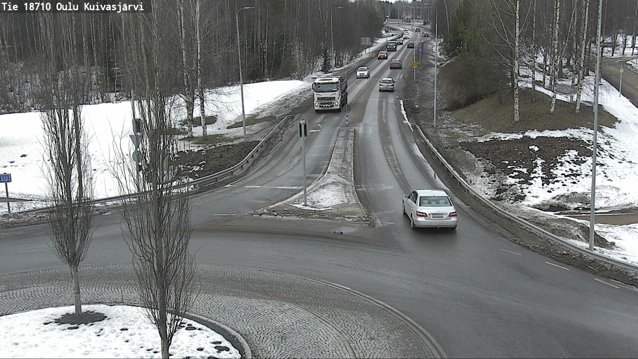 Weather Camera Image road 18710 Oulu Kuivasjärvi, Oulu, Pohjois-Pohjanmaa