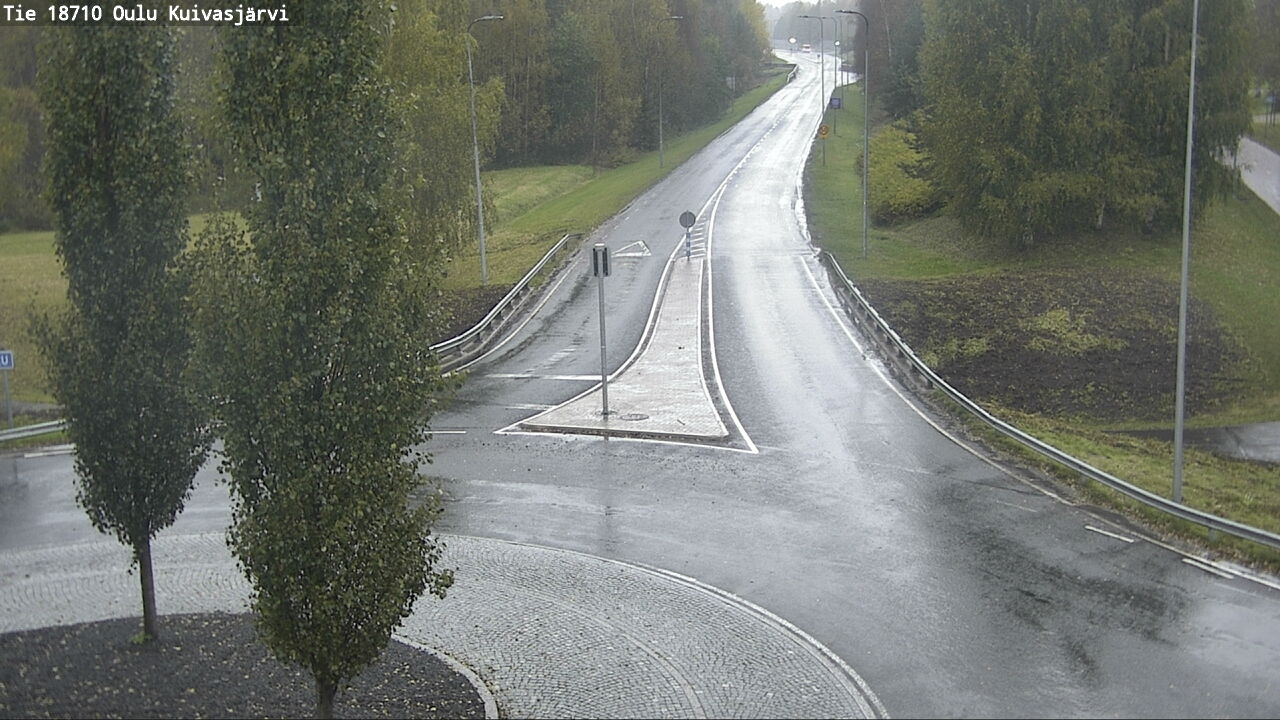 Weather Camera Image väg 18710 Oulu Kuivasjärvi, Oulu, Pohjois-Pohjanmaa