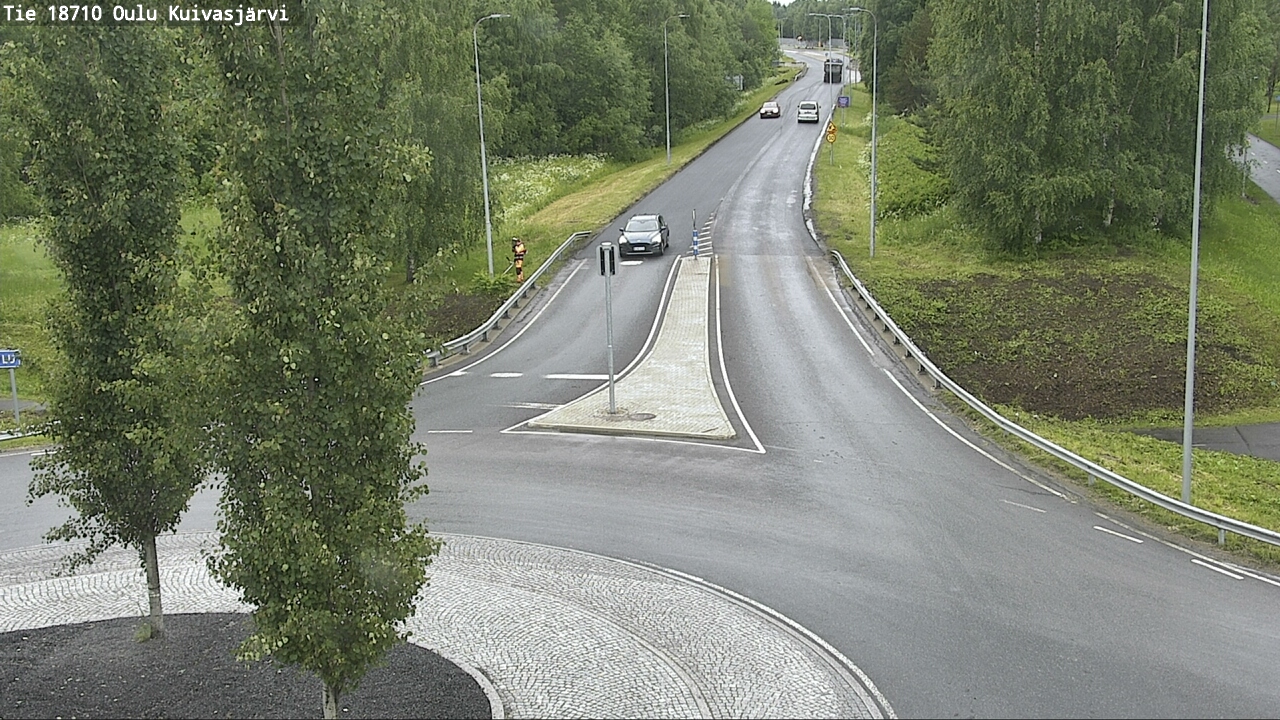 Weather Camera Image väg 18710 Oulu Kuivasjärvi, Oulu, Pohjois-Pohjanmaa