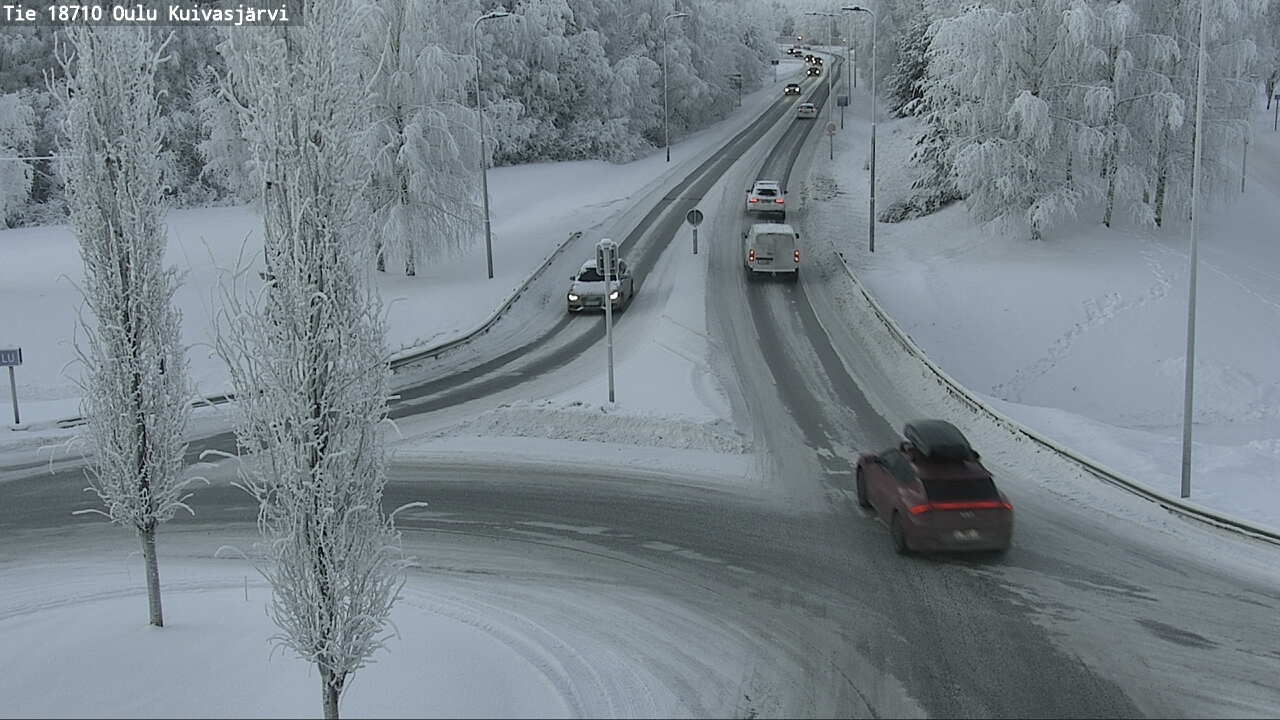 Weather Camera Image road 18710 Oulu Kuivasjärvi, Oulu, Pohjois-Pohjanmaa