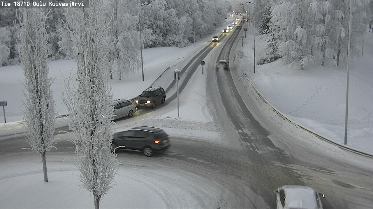 Weather Camera Image road 18710 Oulu Kuivasjärvi, Oulu, Pohjois-Pohjanmaa
