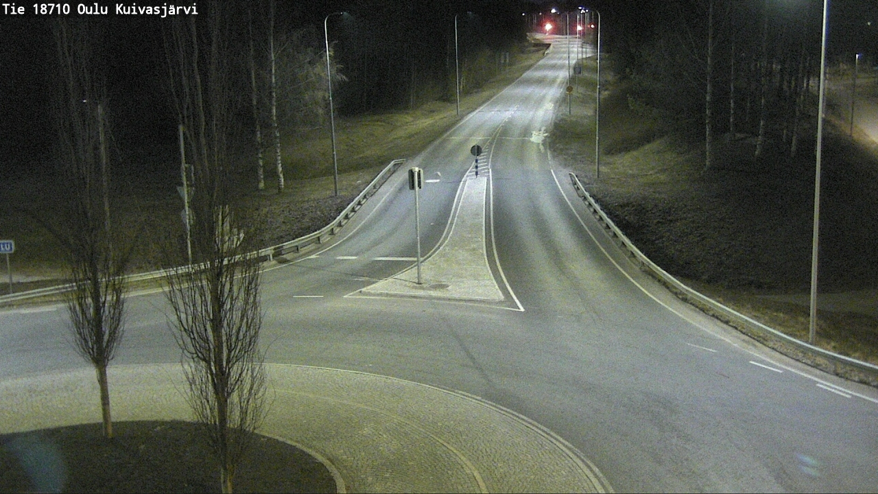 Weather Camera Image väg 18710 Oulu Kuivasjärvi, Oulu, Pohjois-Pohjanmaa