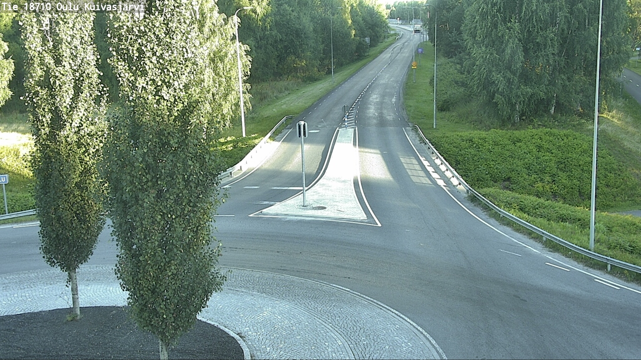 Weather Camera Image väg 18710 Oulu Kuivasjärvi, Oulu, Pohjois-Pohjanmaa