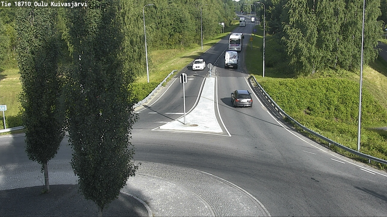 Weather Camera Image väg 18710 Oulu Kuivasjärvi, Oulu, Pohjois-Pohjanmaa