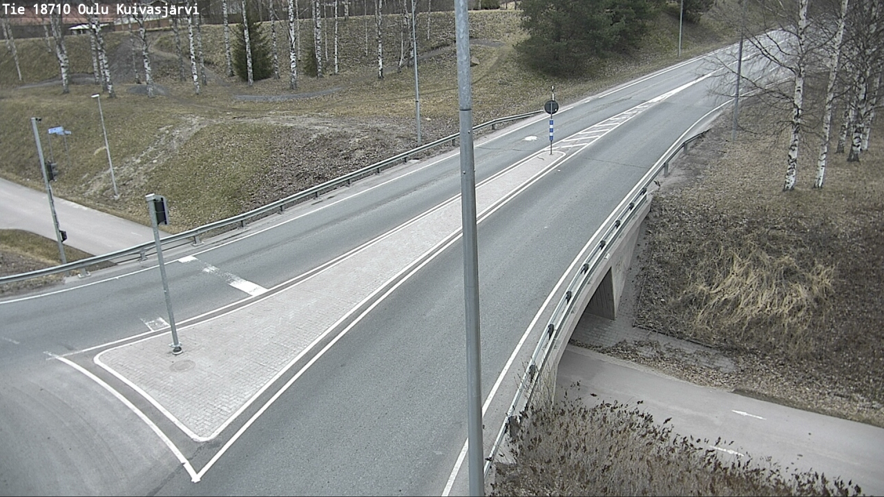 Weather Camera Image road 18710 Oulu Kuivasjärvi, Oulu, Pohjois-Pohjanmaa
