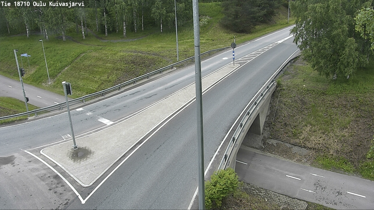 Weather Camera Image road 18710 Oulu Kuivasjärvi, Oulu, Pohjois-Pohjanmaa