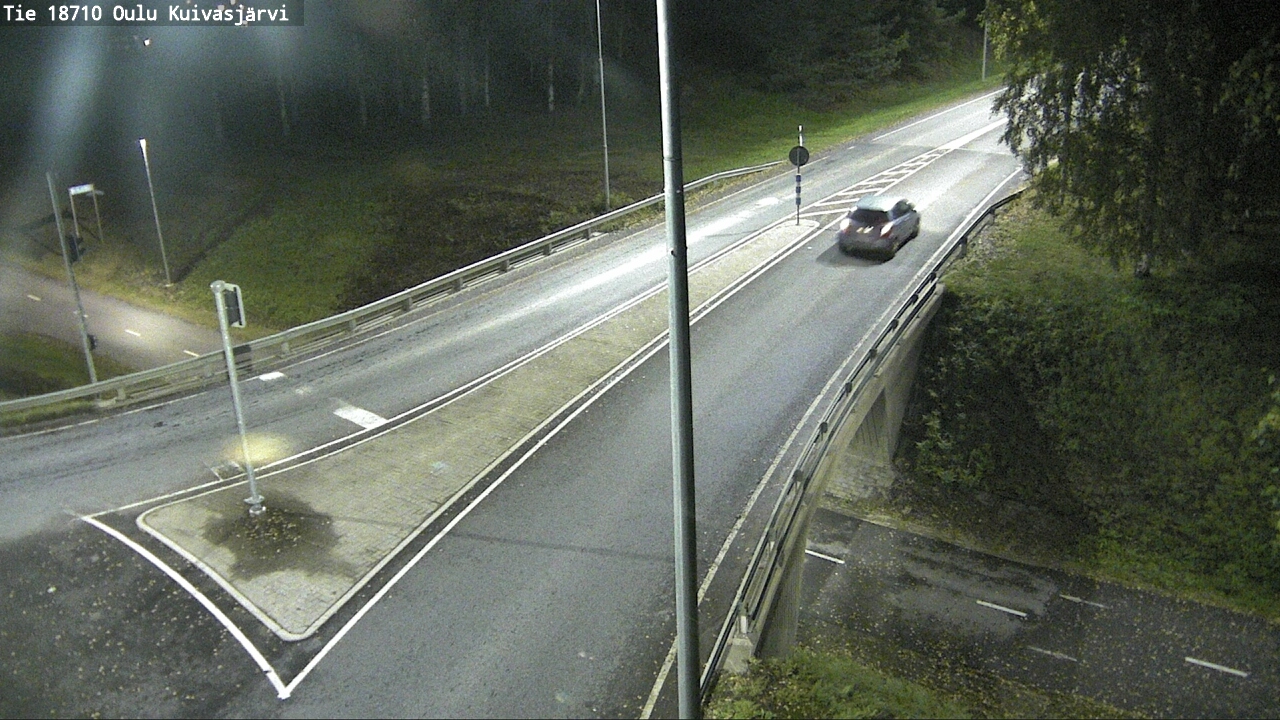 Weather Camera Image väg 18710 Oulu Kuivasjärvi, Oulu, Pohjois-Pohjanmaa