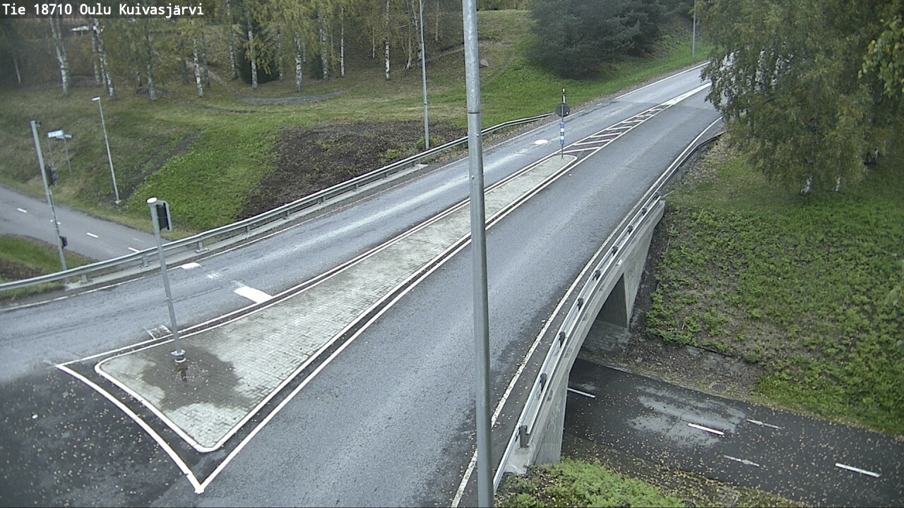 Weather Camera Image väg 18710 Oulu Kuivasjärvi, Oulu, Pohjois-Pohjanmaa