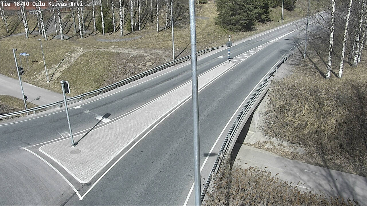 Weather Camera Image väg 18710 Oulu Kuivasjärvi, Oulu, Pohjois-Pohjanmaa