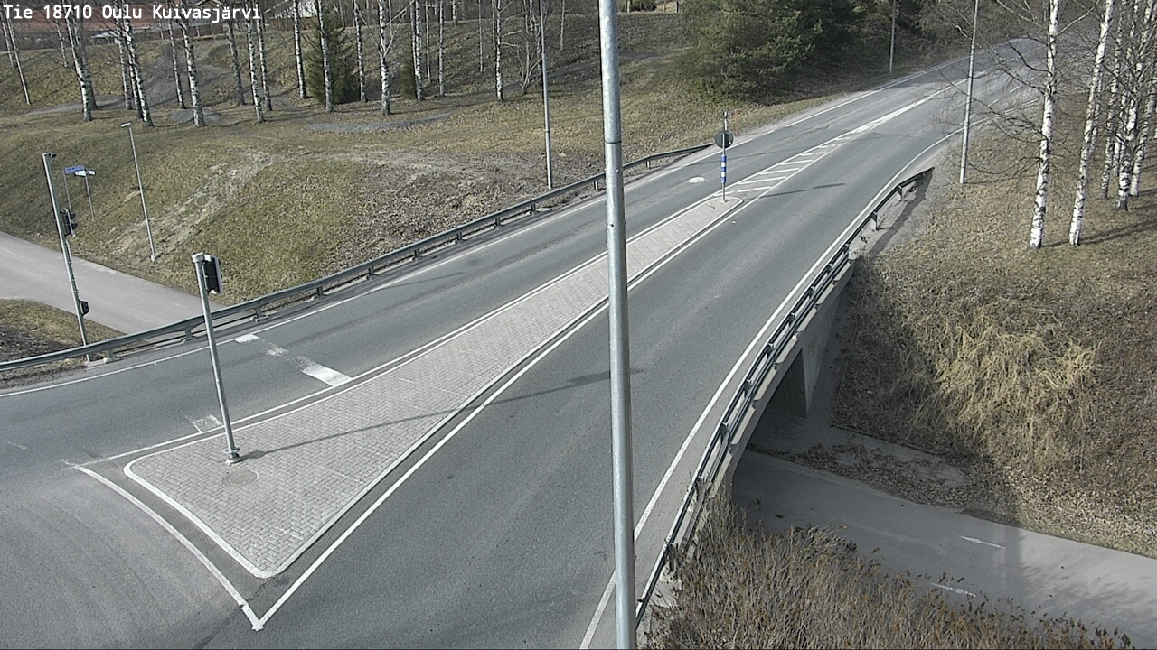 Weather Camera Image väg 18710 Oulu Kuivasjärvi, Oulu, Pohjois-Pohjanmaa