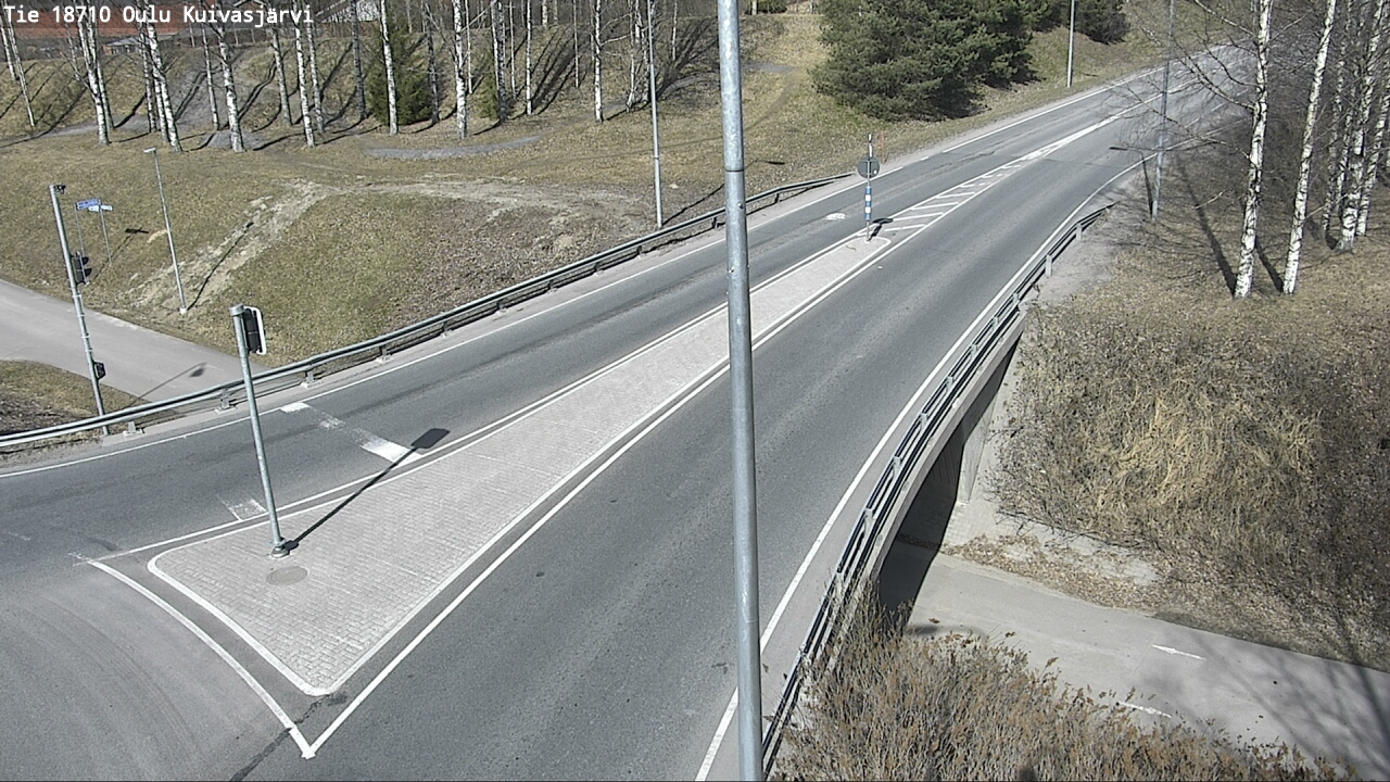 Weather Camera Image väg 18710 Oulu Kuivasjärvi, Oulu, Pohjois-Pohjanmaa