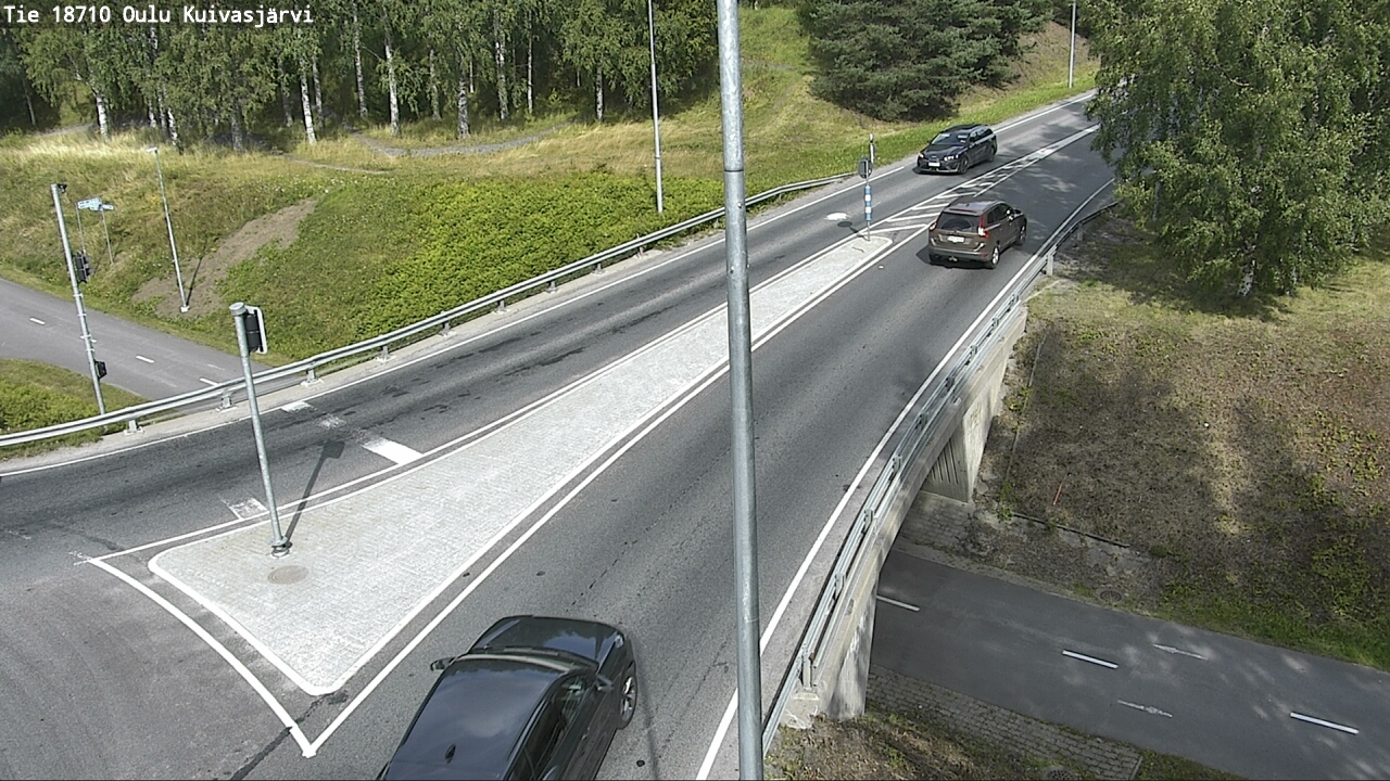 Weather Camera Image road 18710 Oulu Kuivasjärvi, Oulu, Pohjois-Pohjanmaa