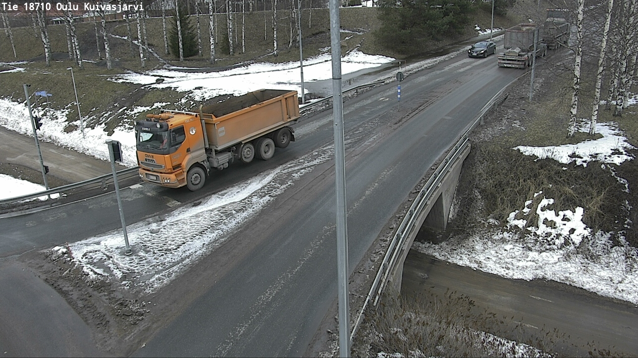 Weather Camera Image väg 18710 Oulu Kuivasjärvi, Oulu, Pohjois-Pohjanmaa