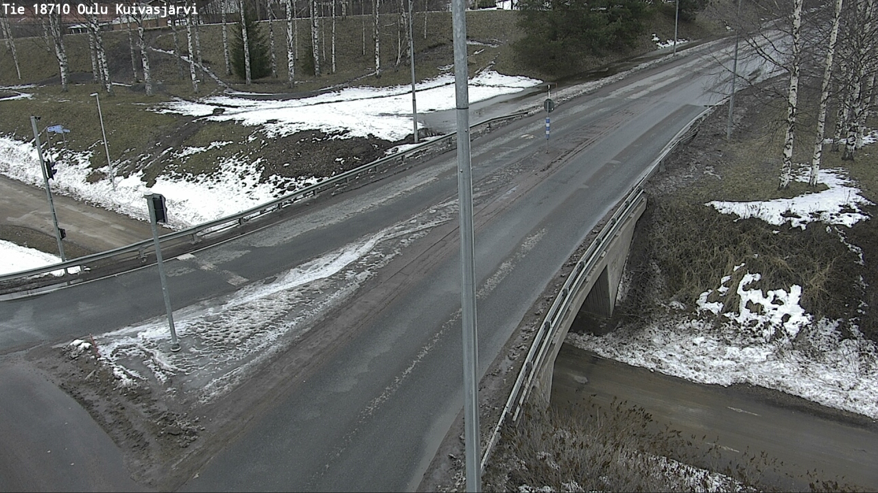 Weather Camera Image väg 18710 Oulu Kuivasjärvi, Oulu, Pohjois-Pohjanmaa