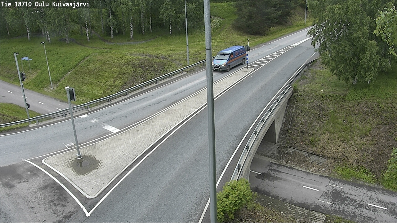 Weather Camera Image väg 18710 Oulu Kuivasjärvi, Oulu, Pohjois-Pohjanmaa