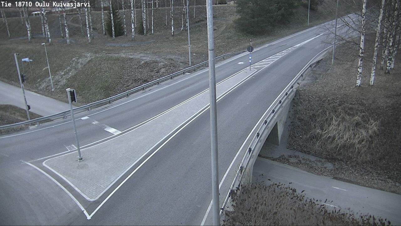 Weather Camera Image väg 18710 Oulu Kuivasjärvi, Oulu, Pohjois-Pohjanmaa