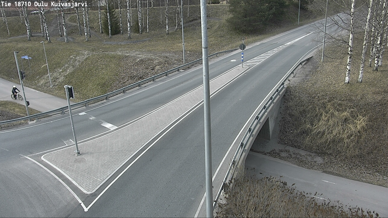 Weather Camera Image väg 18710 Oulu Kuivasjärvi, Oulu, Pohjois-Pohjanmaa