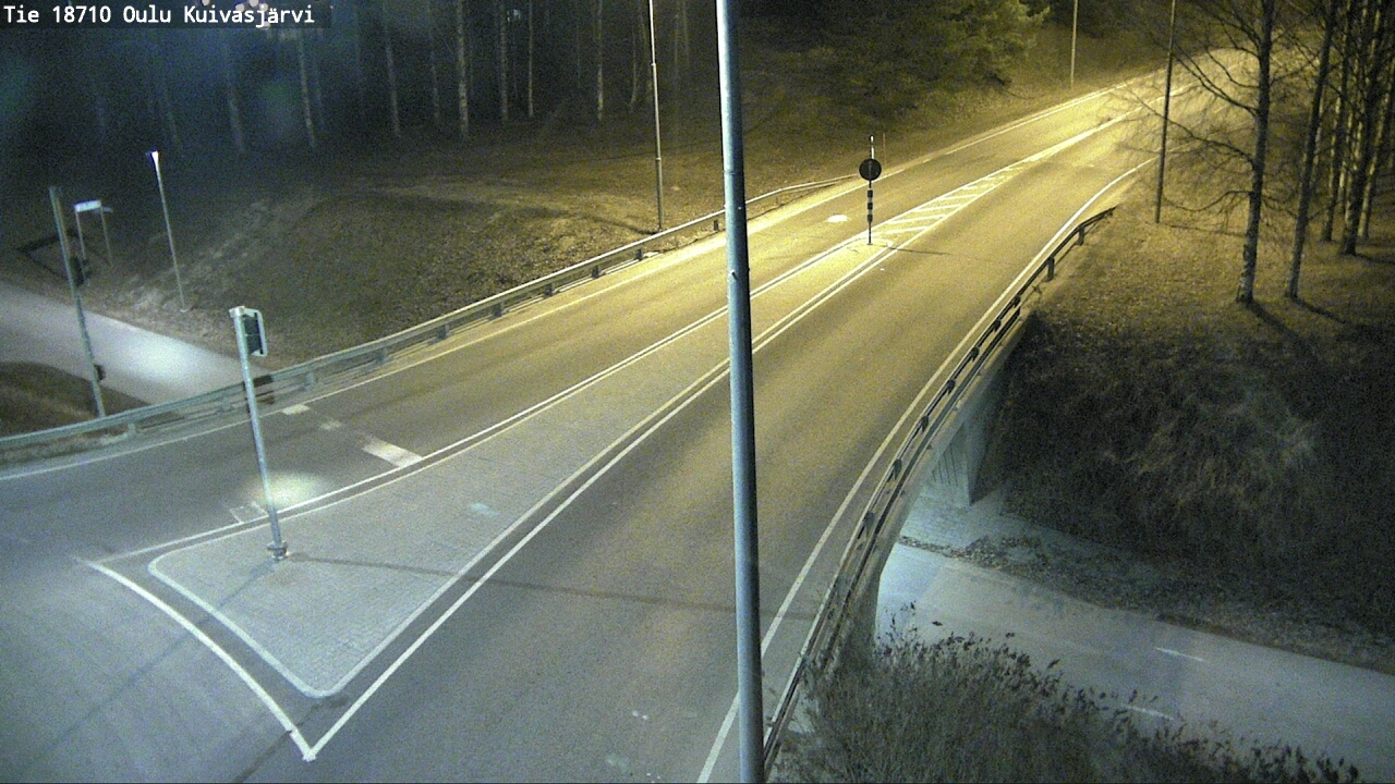 Weather Camera Image väg 18710 Oulu Kuivasjärvi, Oulu, Pohjois-Pohjanmaa