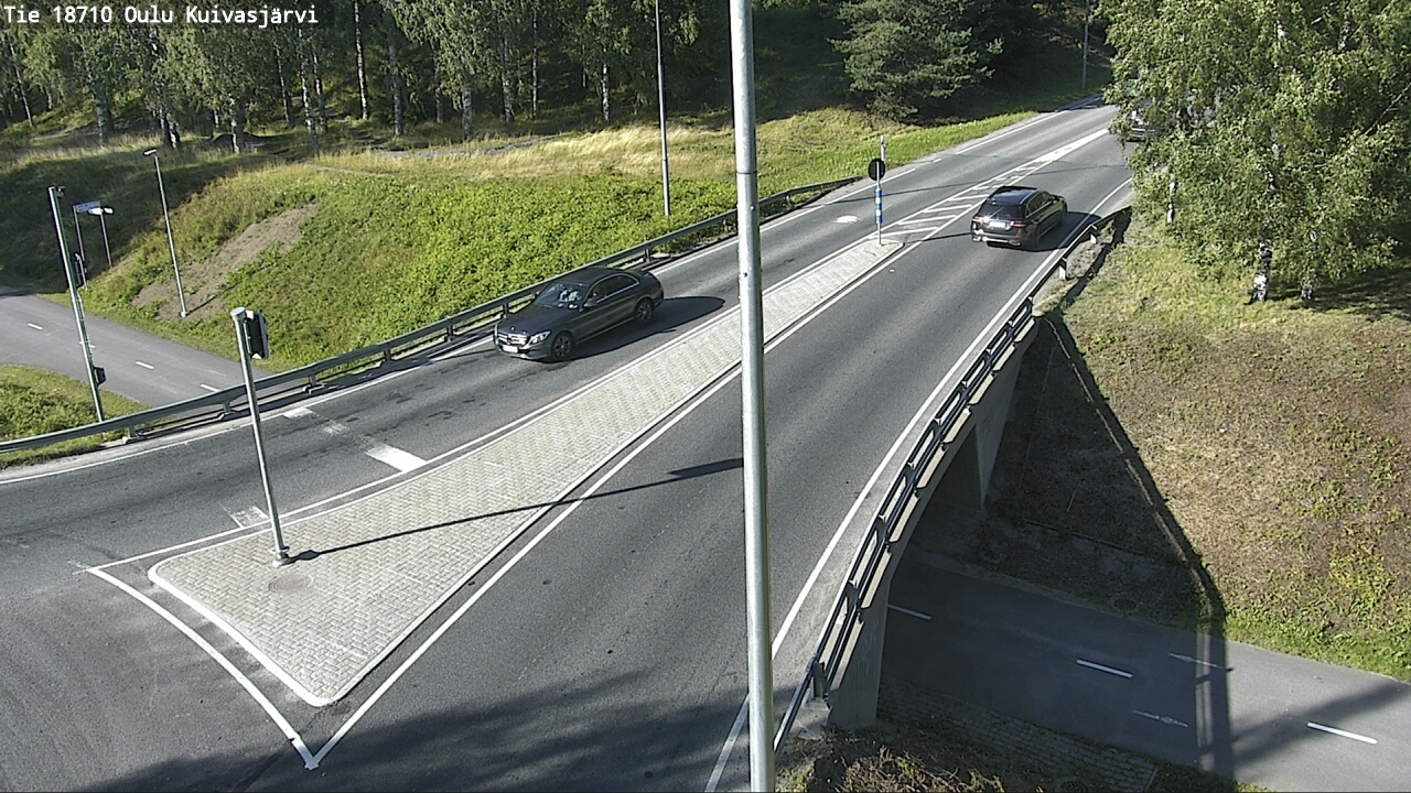 Weather Camera Image road 18710 Oulu Kuivasjärvi, Oulu, Pohjois-Pohjanmaa