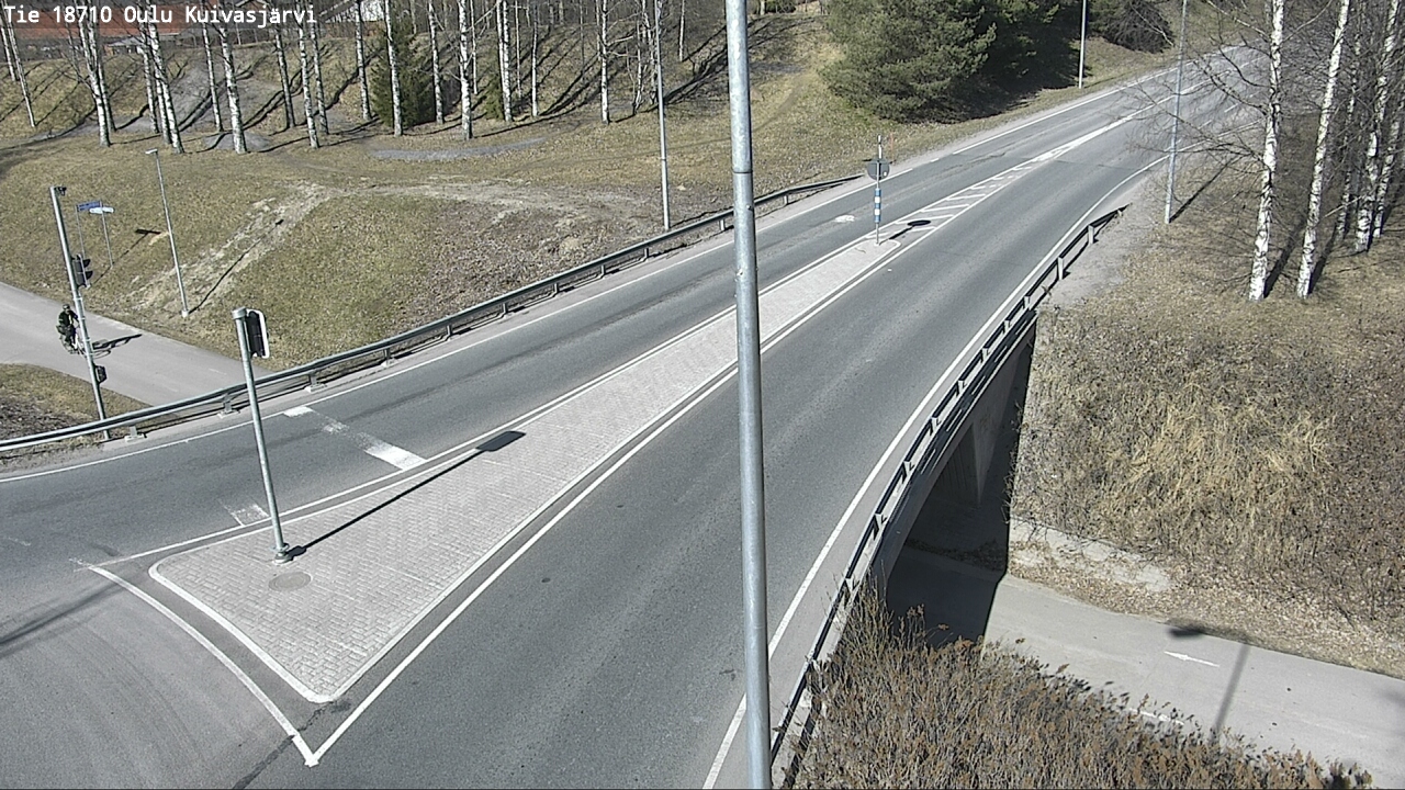 Weather Camera Image väg 18710 Oulu Kuivasjärvi, Oulu, Pohjois-Pohjanmaa
