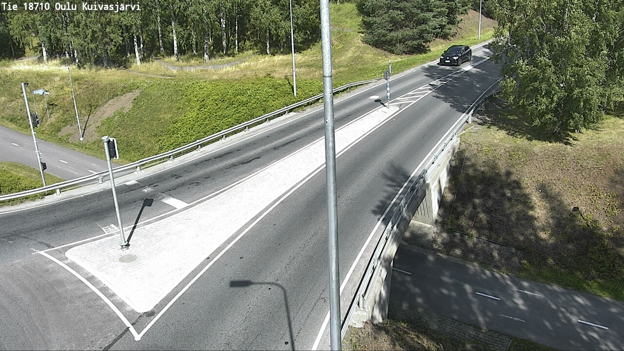 Weather Camera Image road 18710 Oulu Kuivasjärvi, Oulu, Pohjois-Pohjanmaa