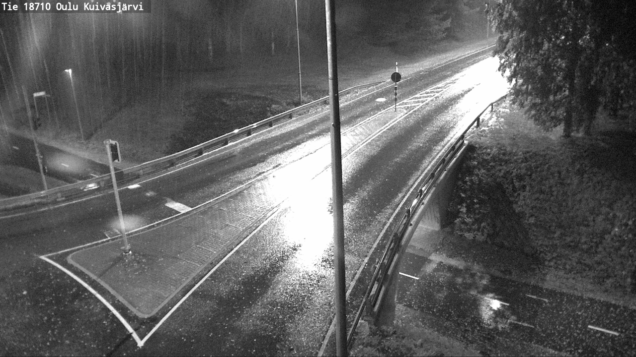 Weather Camera Image väg 18710 Oulu Kuivasjärvi, Oulu, Pohjois-Pohjanmaa