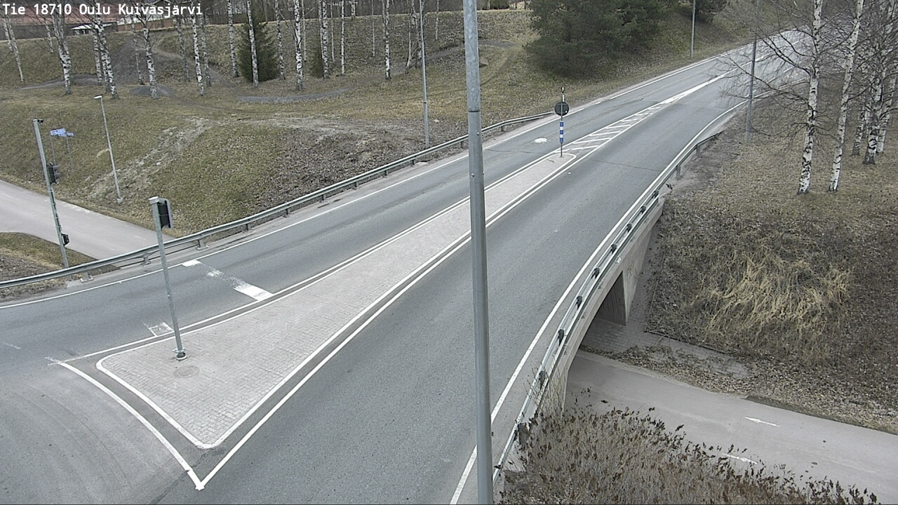 Weather Camera Image road 18710 Oulu Kuivasjärvi, Oulu, Pohjois-Pohjanmaa