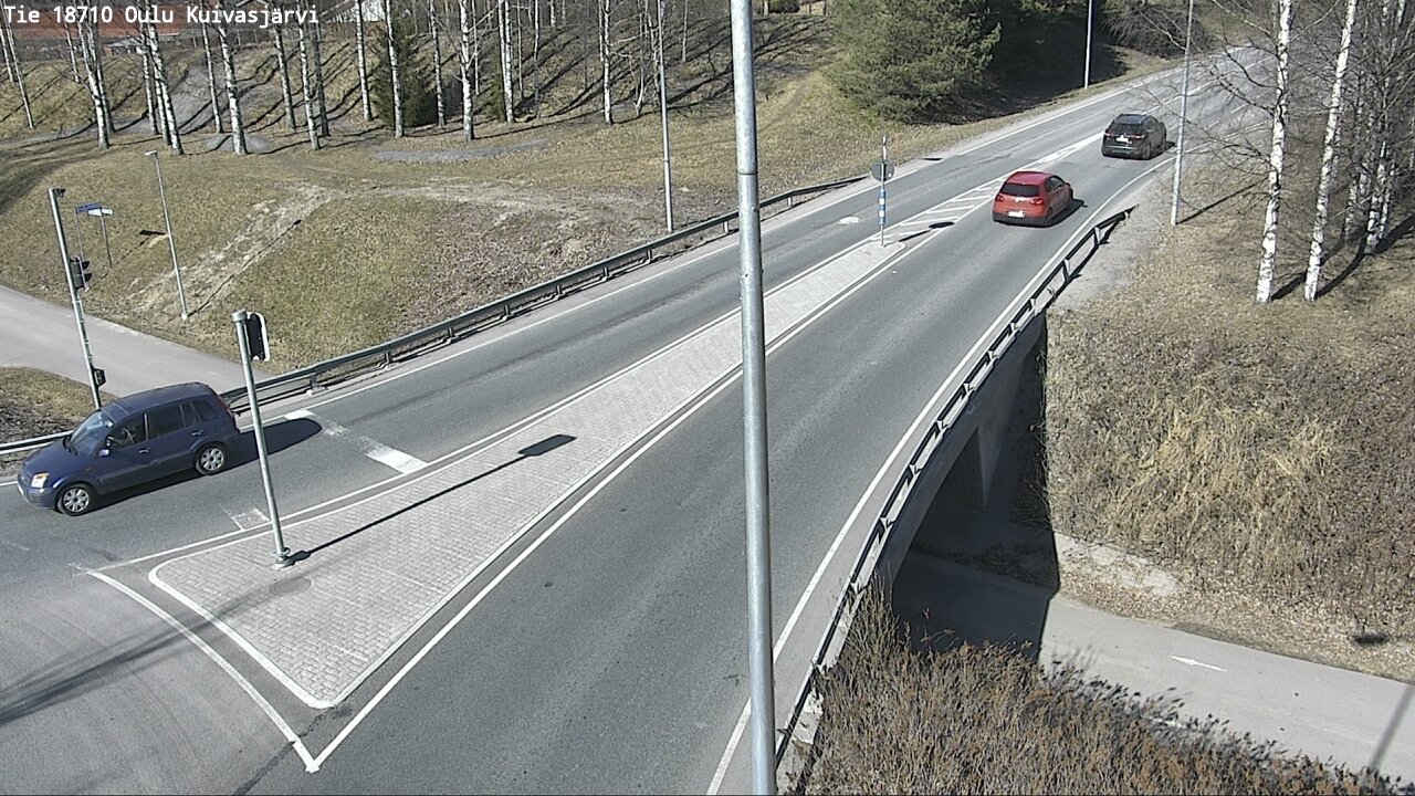 Weather Camera Image väg 18710 Oulu Kuivasjärvi, Oulu, Pohjois-Pohjanmaa