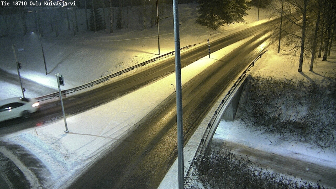 Weather Camera Image väg 18710 Oulu Kuivasjärvi, Oulu, Pohjois-Pohjanmaa