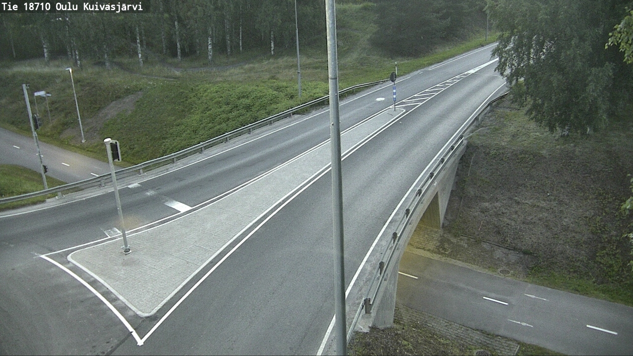 Weather Camera Image road 18710 Oulu Kuivasjärvi, Oulu, Pohjois-Pohjanmaa