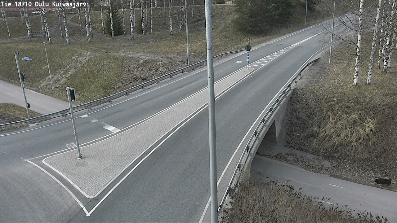 Weather Camera Image väg 18710 Oulu Kuivasjärvi, Oulu, Pohjois-Pohjanmaa