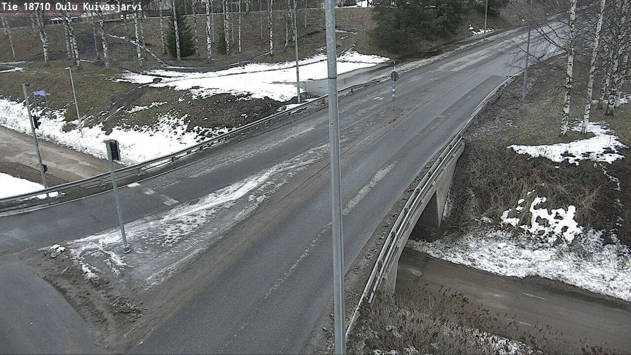 Weather Camera Image road 18710 Oulu Kuivasjärvi, Oulu, Pohjois-Pohjanmaa