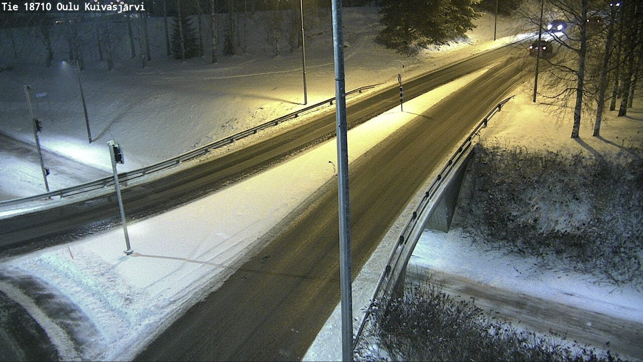 Weather Camera Image väg 18710 Oulu Kuivasjärvi, Oulu, Pohjois-Pohjanmaa