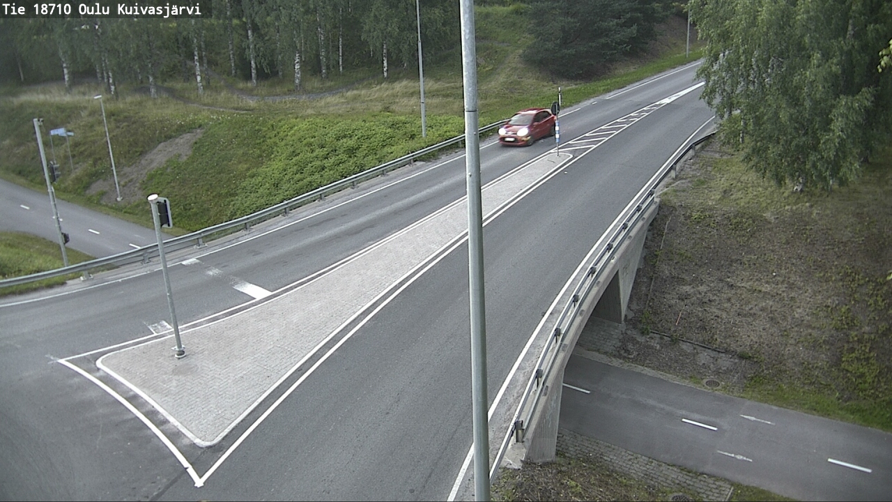 Weather Camera Image road 18710 Oulu Kuivasjärvi, Oulu, Pohjois-Pohjanmaa