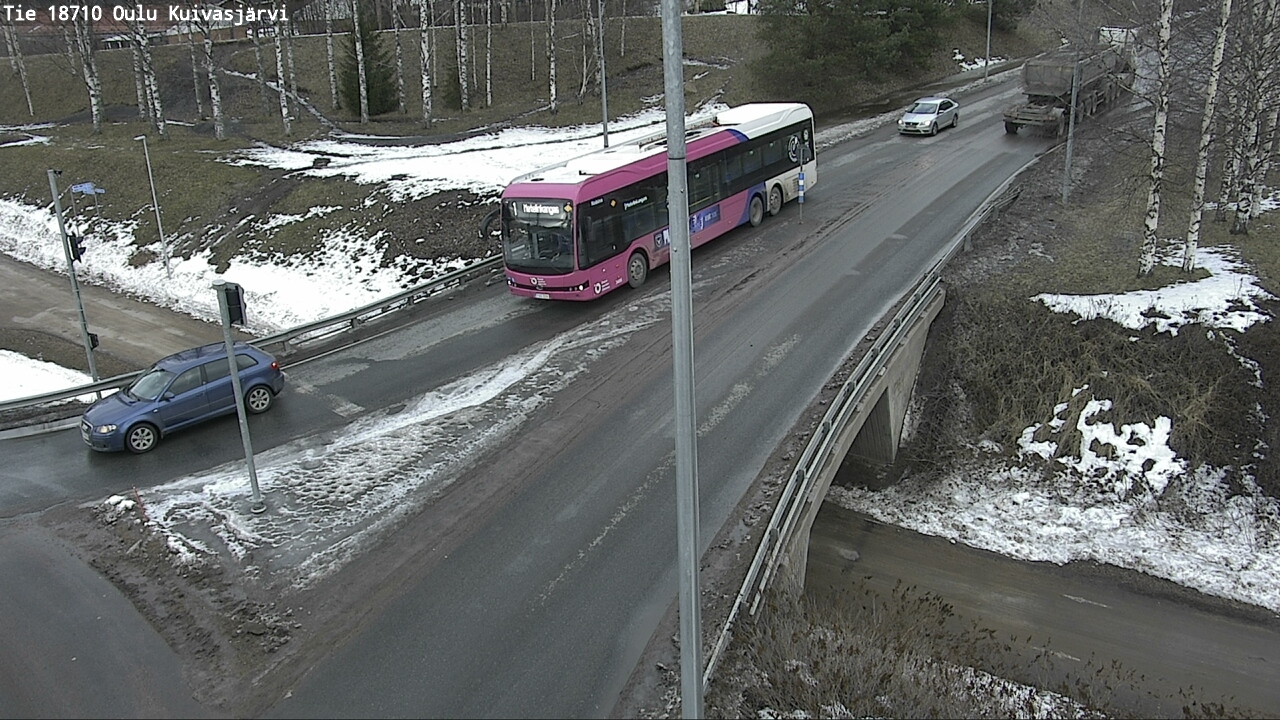 Weather Camera Image väg 18710 Oulu Kuivasjärvi, Oulu, Pohjois-Pohjanmaa