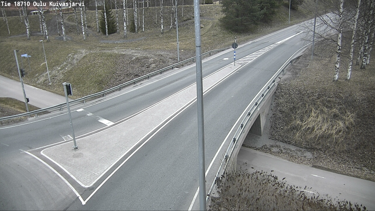 Weather Camera Image road 18710 Oulu Kuivasjärvi, Oulu, Pohjois-Pohjanmaa
