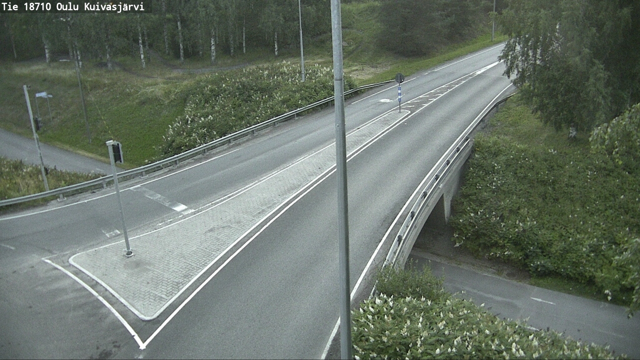 Weather Camera Image väg 18710 Oulu Kuivasjärvi, Oulu, Pohjois-Pohjanmaa