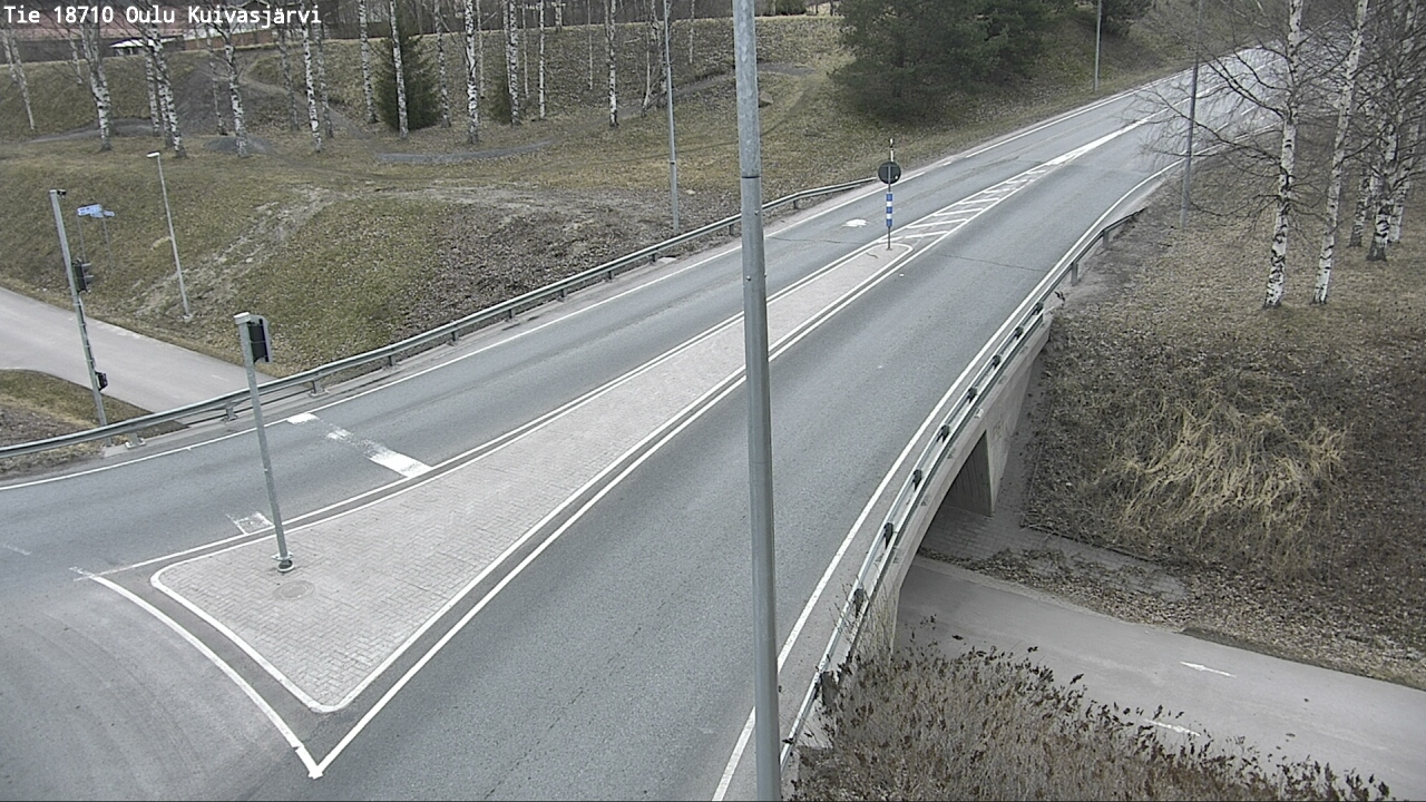 Weather Camera Image road 18710 Oulu Kuivasjärvi, Oulu, Pohjois-Pohjanmaa