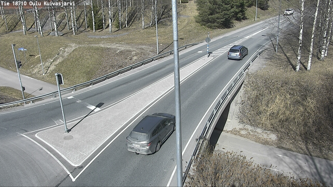 Weather Camera Image väg 18710 Oulu Kuivasjärvi, Oulu, Pohjois-Pohjanmaa