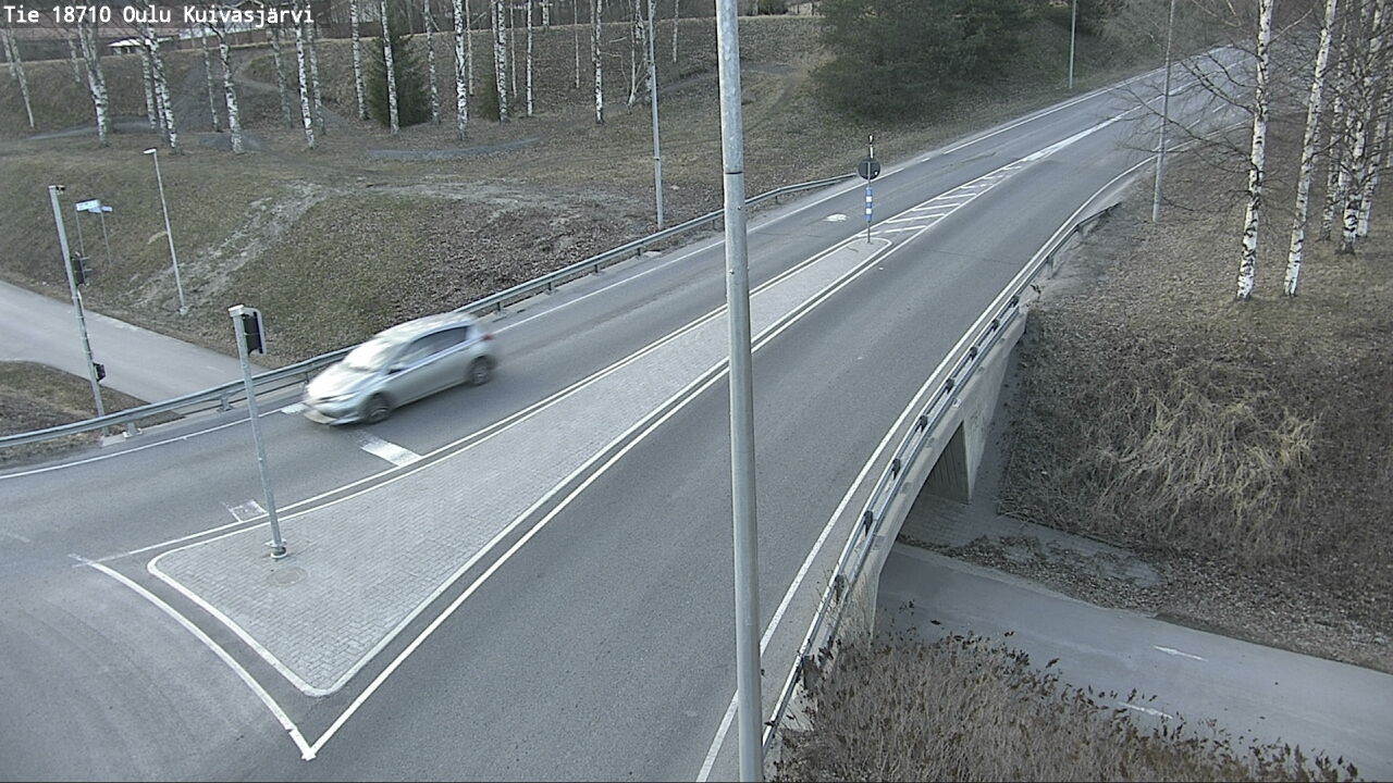 Weather Camera Image väg 18710 Oulu Kuivasjärvi, Oulu, Pohjois-Pohjanmaa