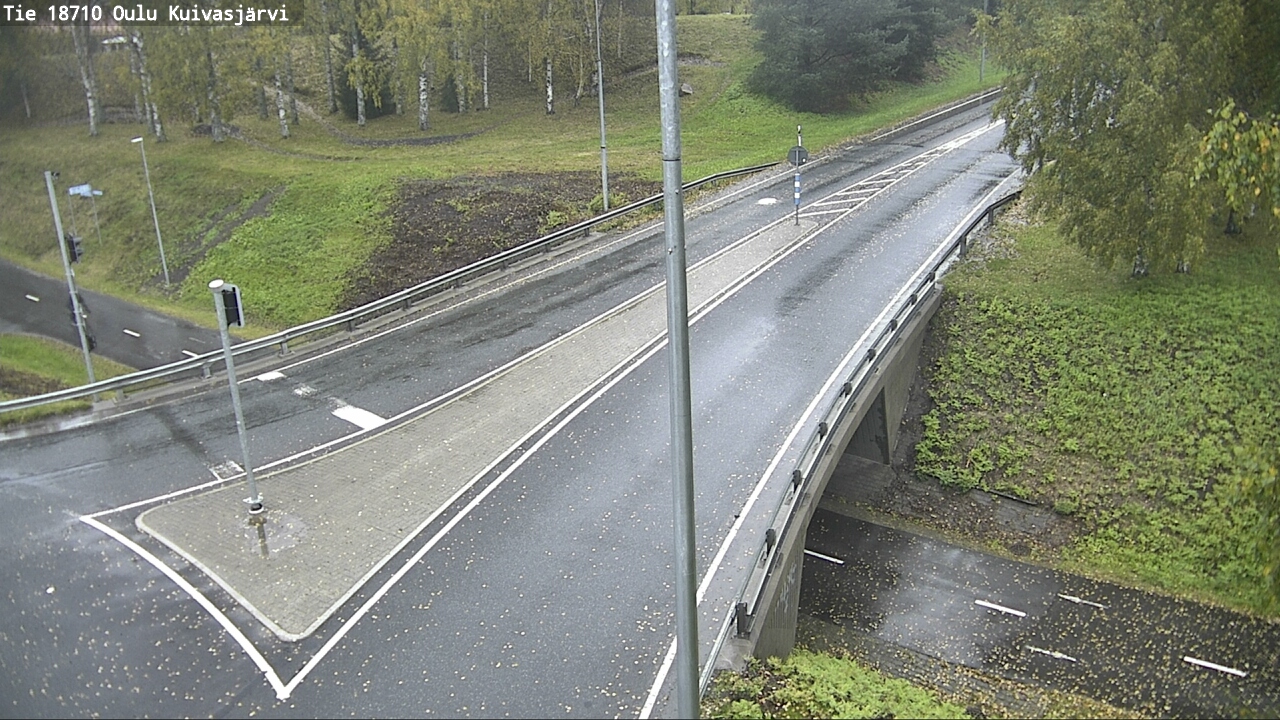 Weather Camera Image väg 18710 Oulu Kuivasjärvi, Oulu, Pohjois-Pohjanmaa