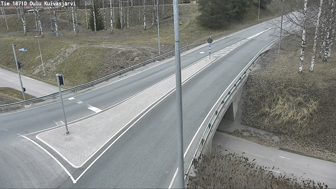 Weather Camera Image road 18710 Oulu Kuivasjärvi, Oulu, Pohjois-Pohjanmaa