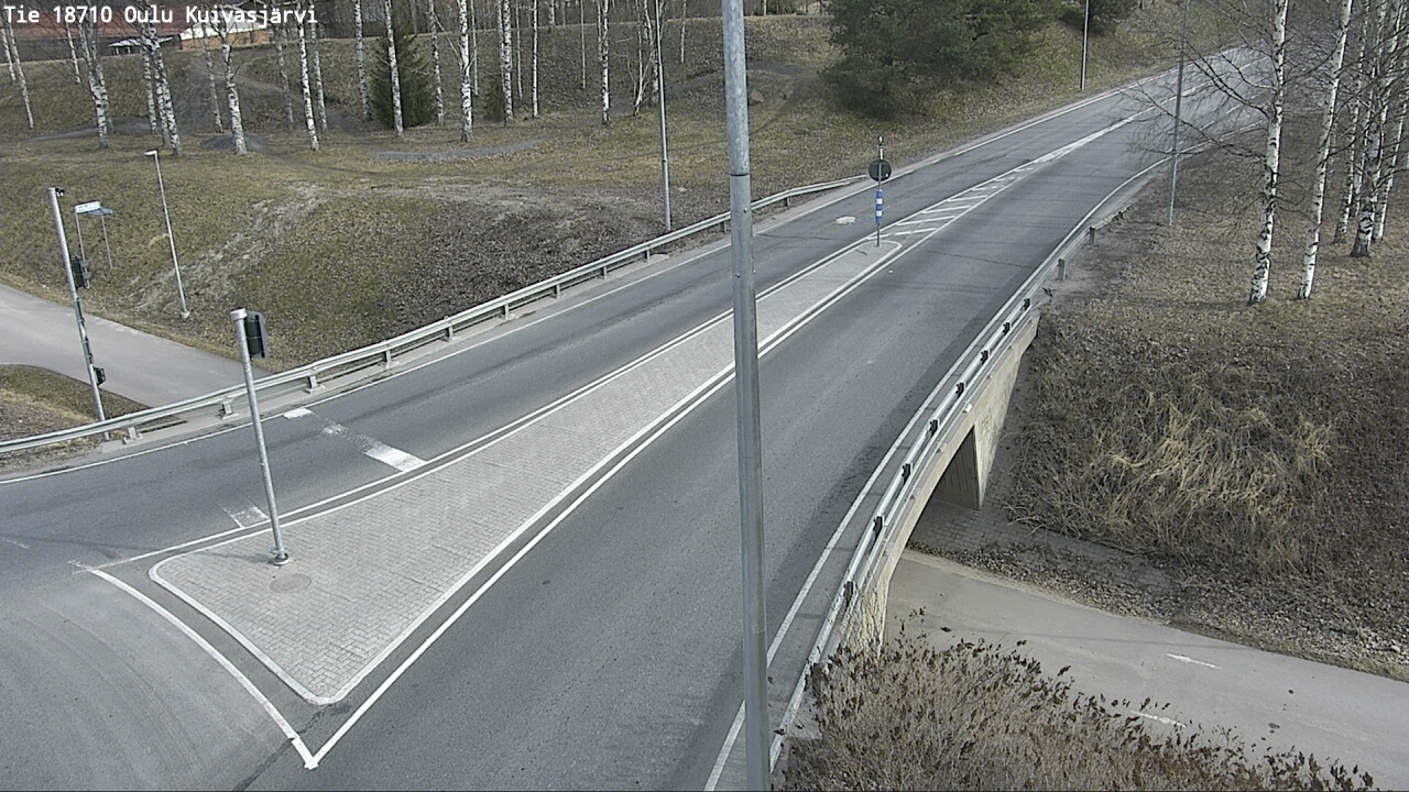 Weather Camera Image väg 18710 Oulu Kuivasjärvi, Oulu, Pohjois-Pohjanmaa