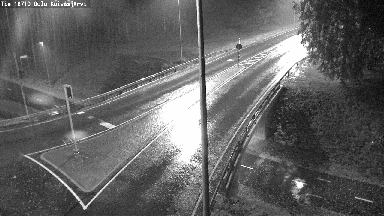 Weather Camera Image väg 18710 Oulu Kuivasjärvi, Oulu, Pohjois-Pohjanmaa