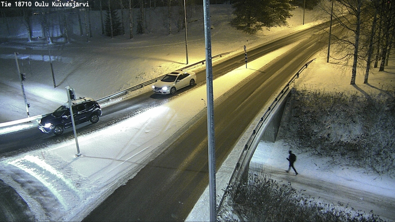 Weather Camera Image väg 18710 Oulu Kuivasjärvi, Oulu, Pohjois-Pohjanmaa